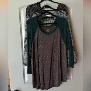 3/4 Sleeve 3 shirt Bundle